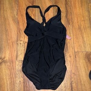 𝅺molybell Black One Piece Bathing Suit Small